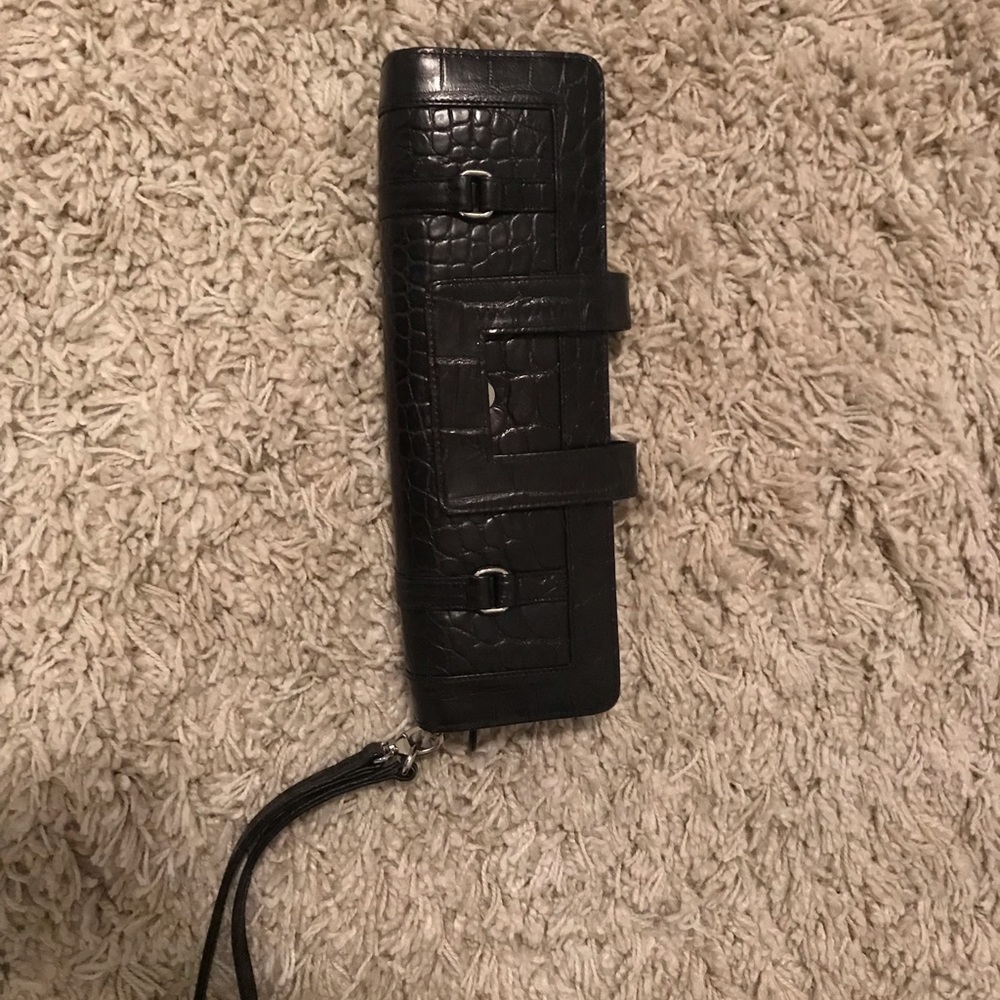 Black clutch /wristlet
